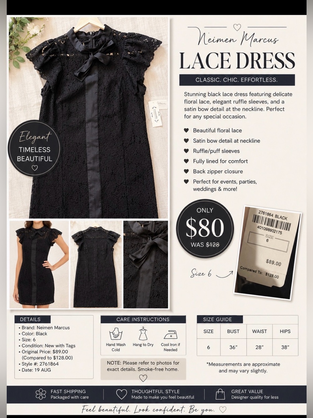 Lace dress NWT